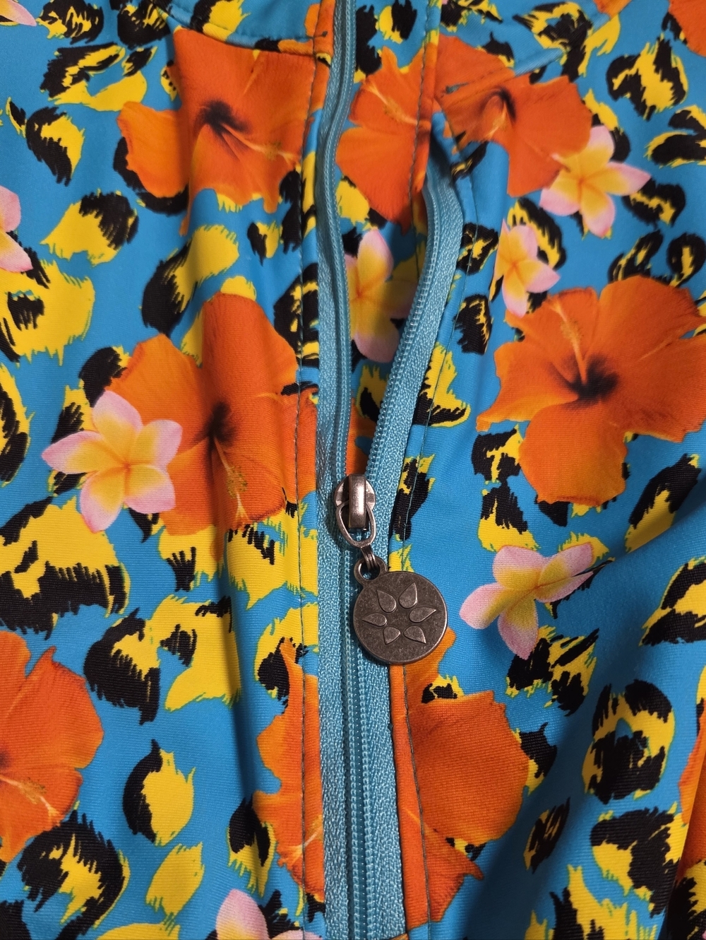Tzu Tzu Shiloh Dress Hawaiian Floral Golf Tennis Activewear Upf 50 Medium - Picture 7 of 7